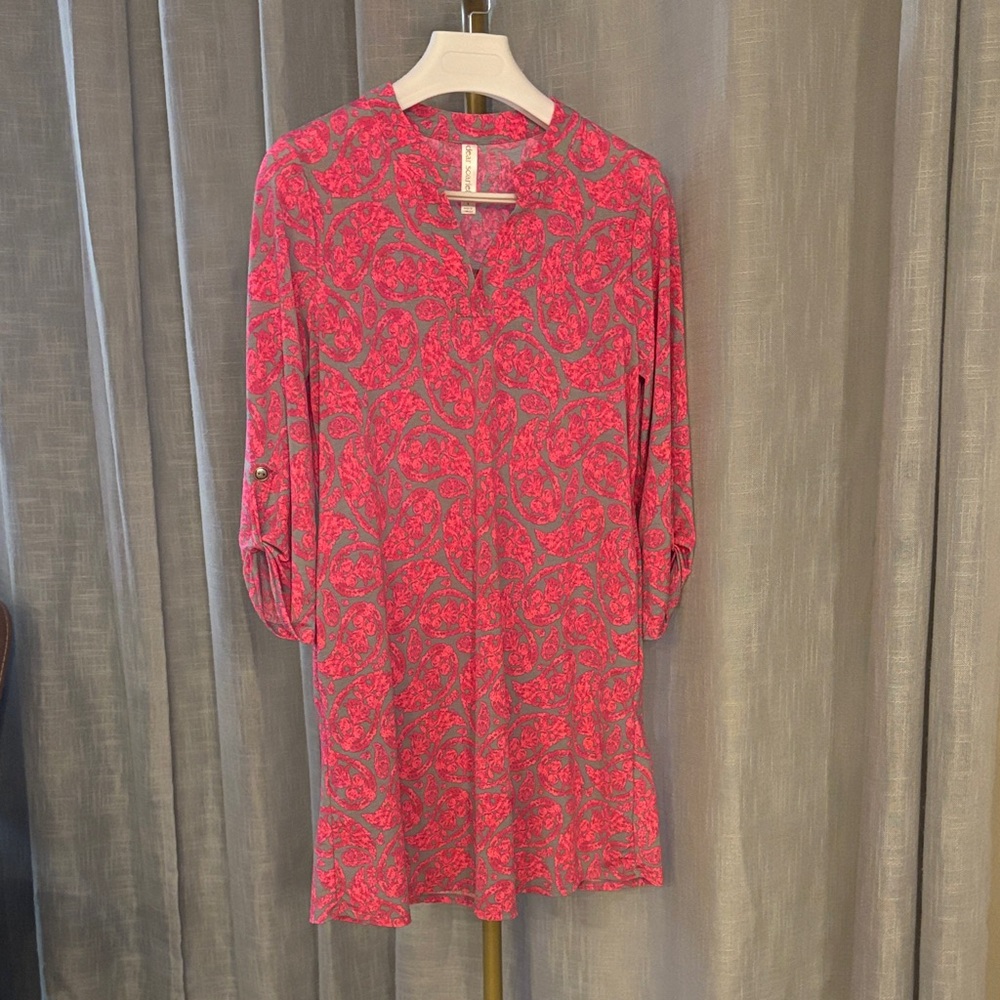 Dear Scarlett Paisley Long Sleeve Dress Sz Small